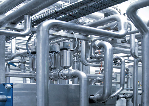 Stainless steel piping in plant fabrication and erection